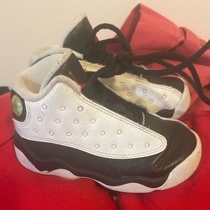 Jordan 13 “He Got Game” Size 7C Athletic Toddler Shoes White/Black